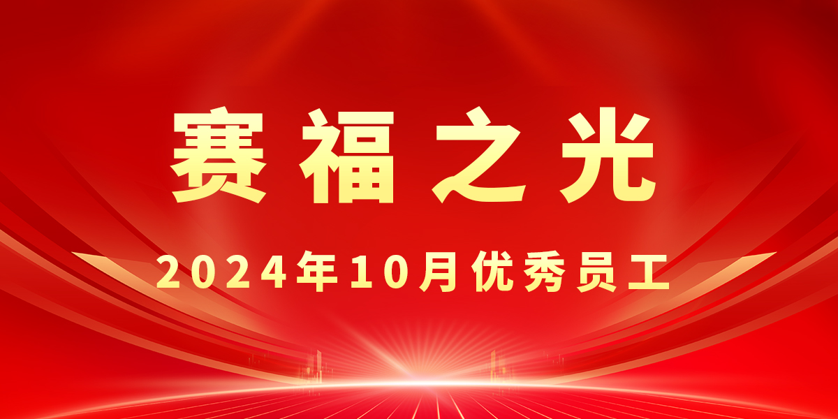 【賽福之光】2024年10月優(yōu)秀員工先進事跡